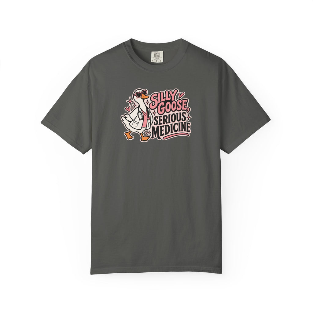 Silly Goose Serious Medicine Shirt in Pepper