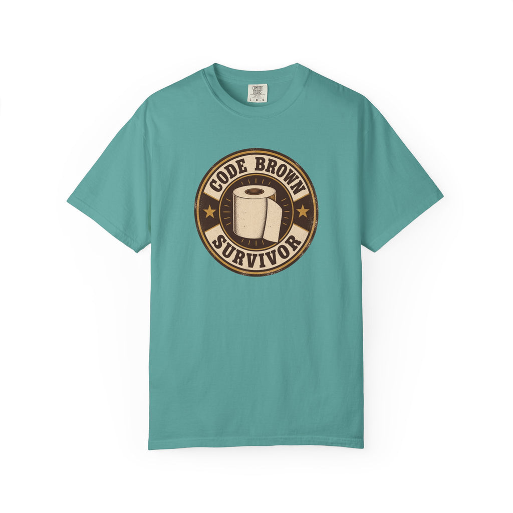 Code Brown Survivor Shirt in Seafoam