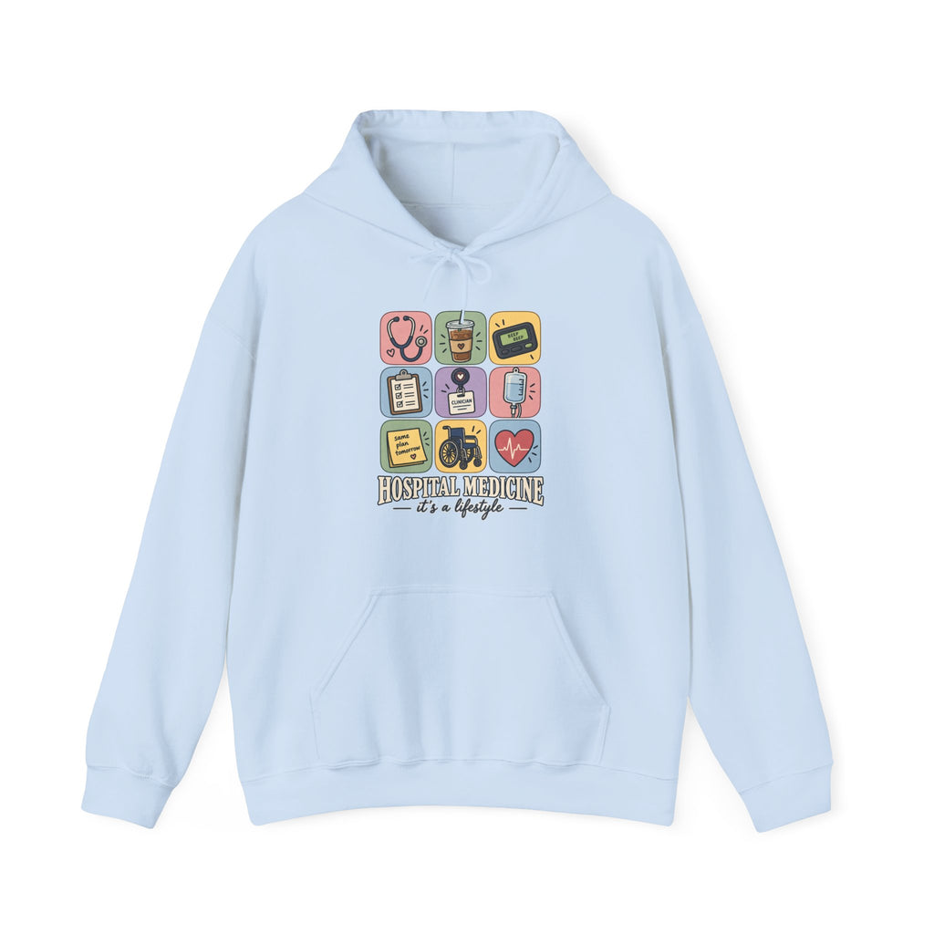 Hospital Medicine It's a Lifestyle Hoodie in Light Blue