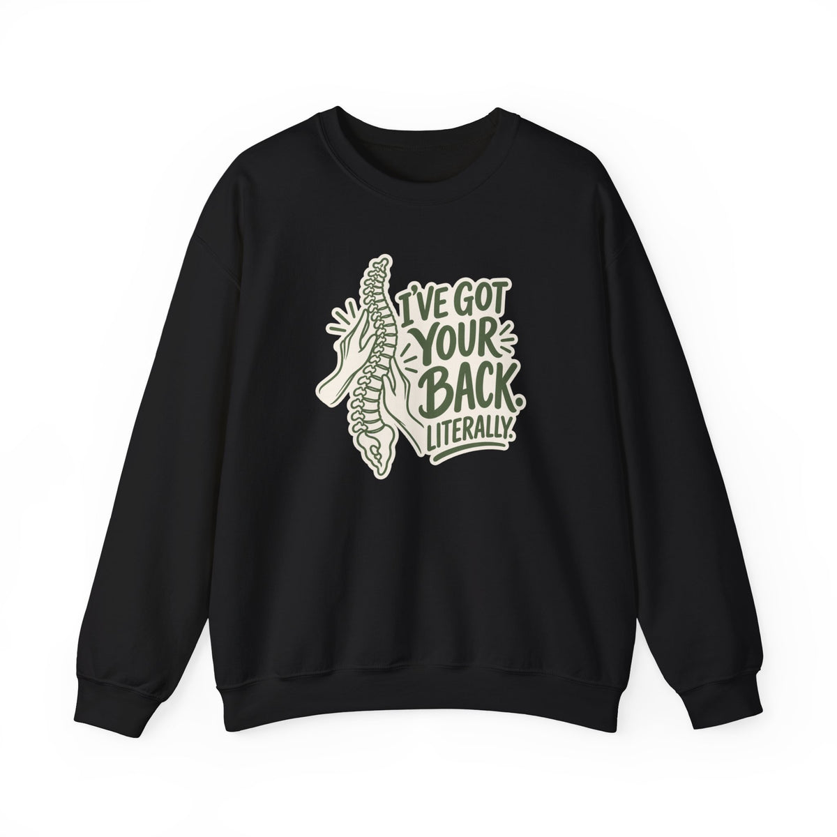 I've Got Your Back Literally Sweatshirt in Black
