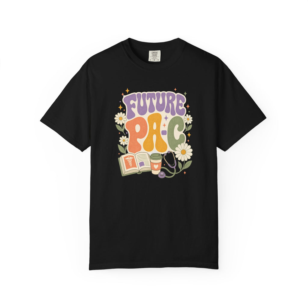 Future PA-C floral Comfort Colors 1717 tee in Black