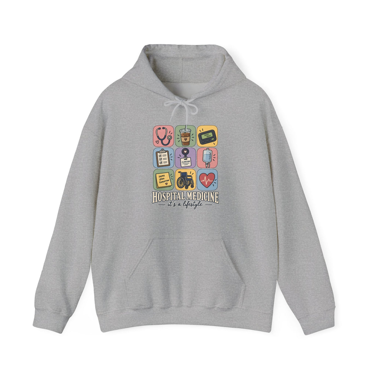 Hospital Medicine It's a Lifestyle Hoodie in Sport Grey