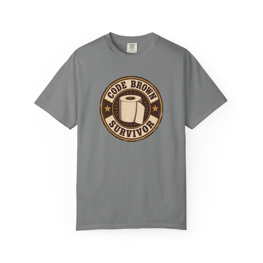 Code Brown Survivor Shirt in Grey