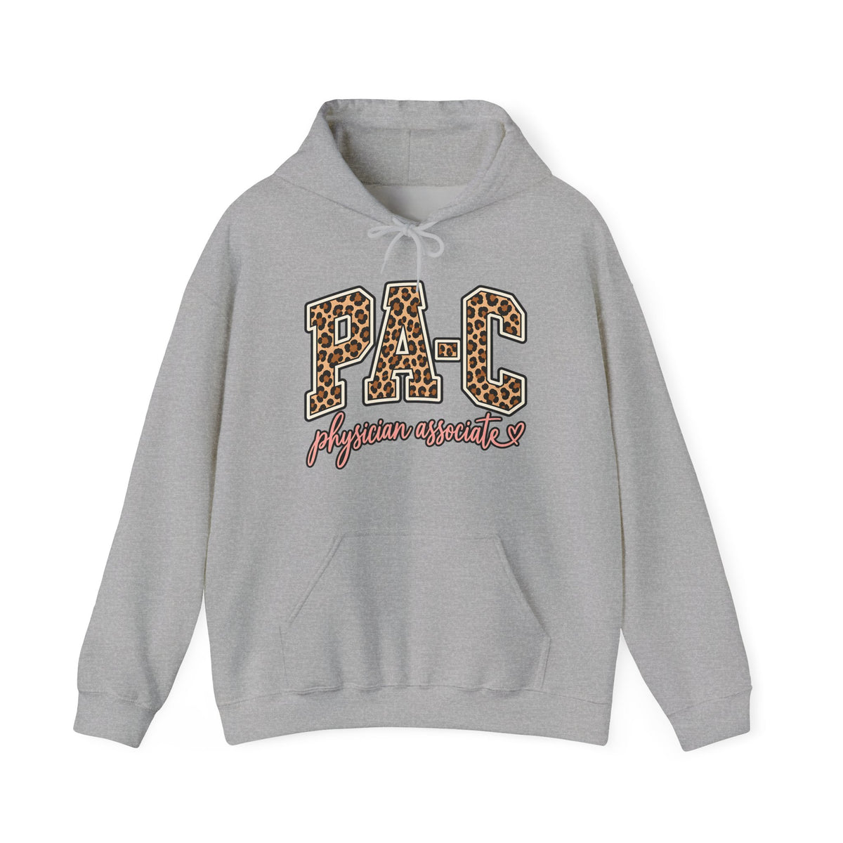 PA-C Leopard Hoodie in Sport Grey