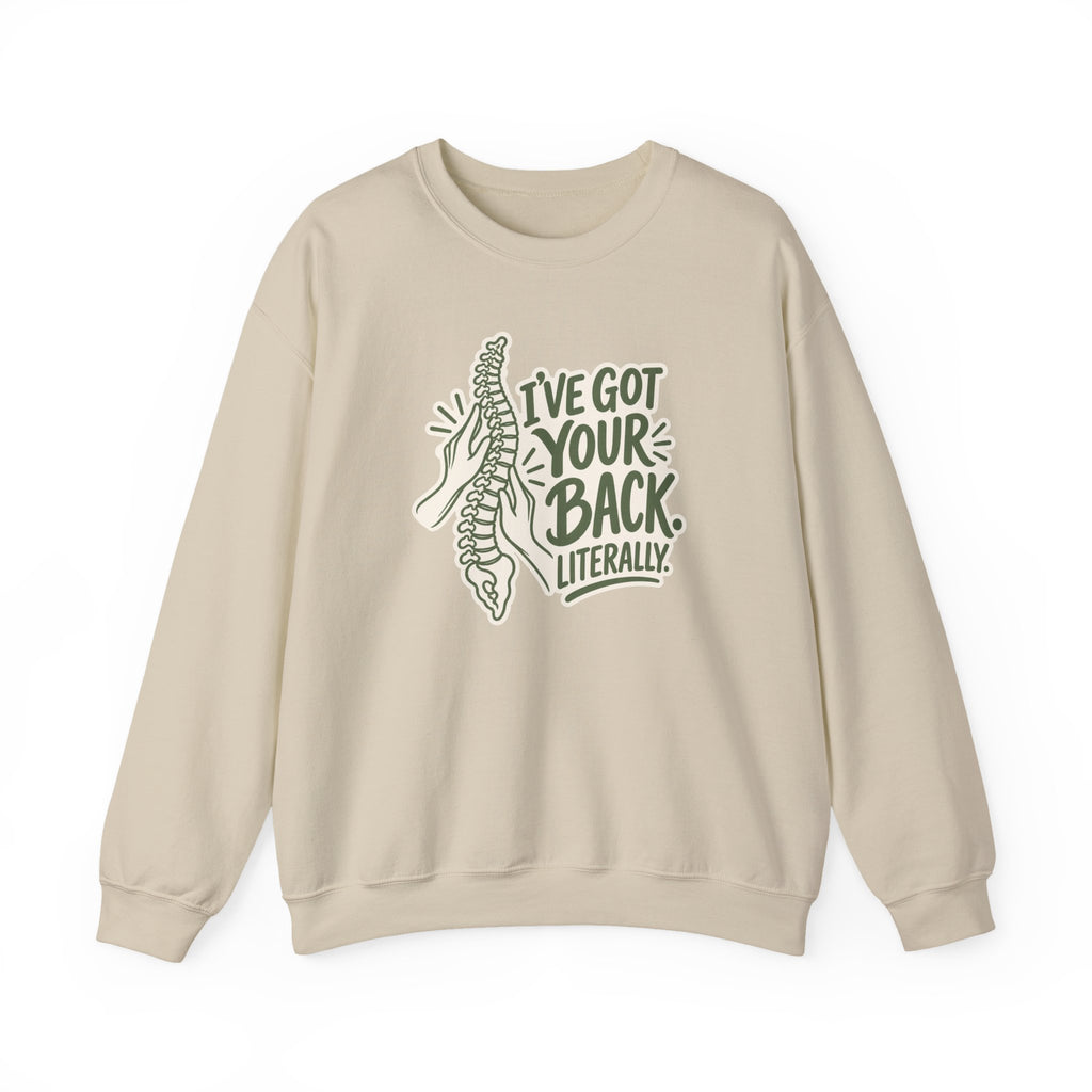 I've Got Your Back Literally Sweatshirt in Sand