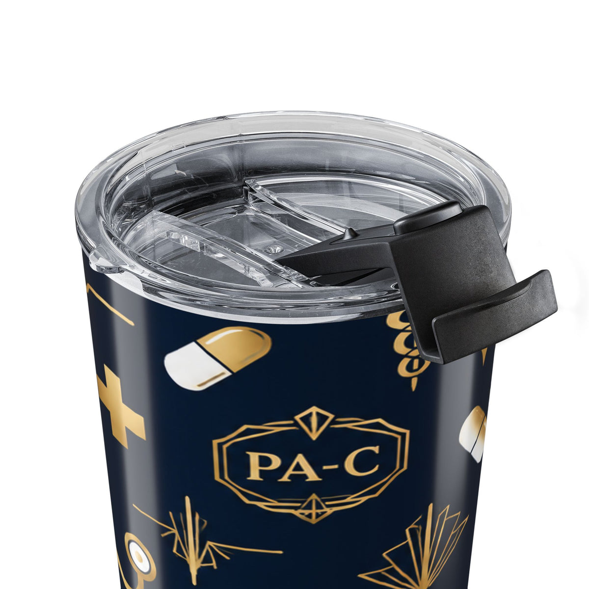 PA-C Stethoscope and Caduceus Tumbler