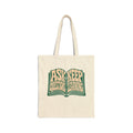 Ask Questions Keep Learning tote in Natural, front view on white
