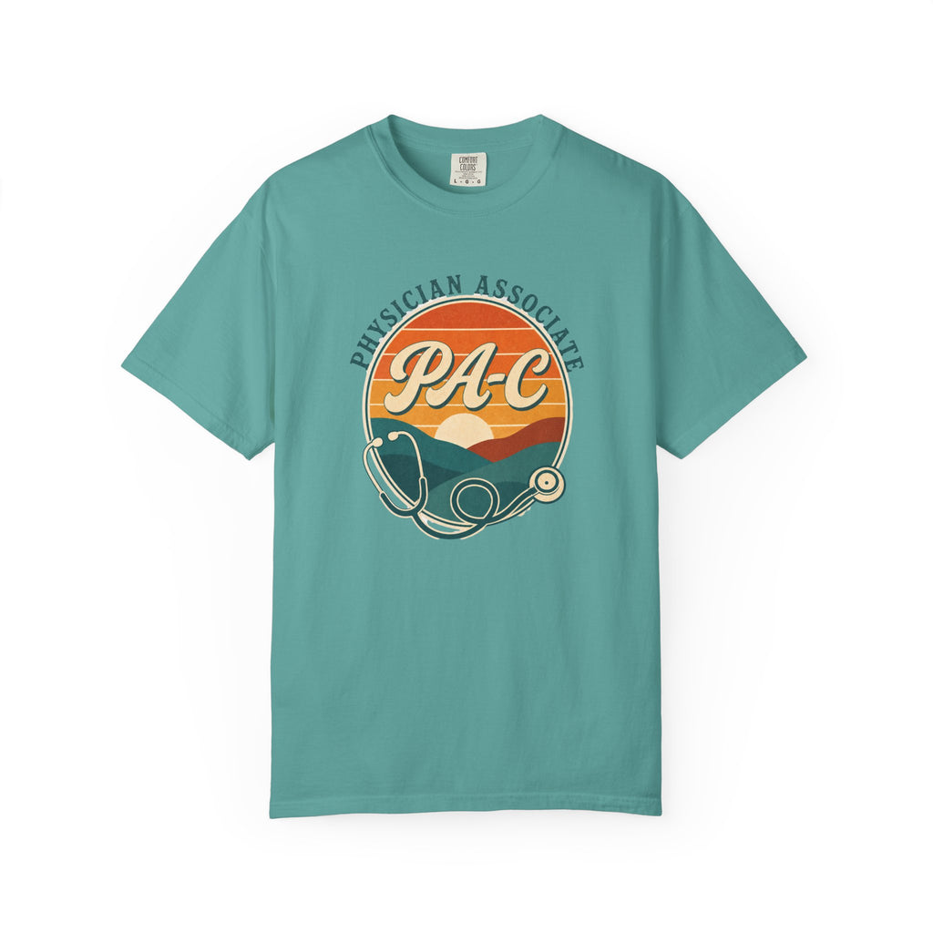 Physician Associate PA-C sunset Comfort Colors 1717 tee in Seafoam