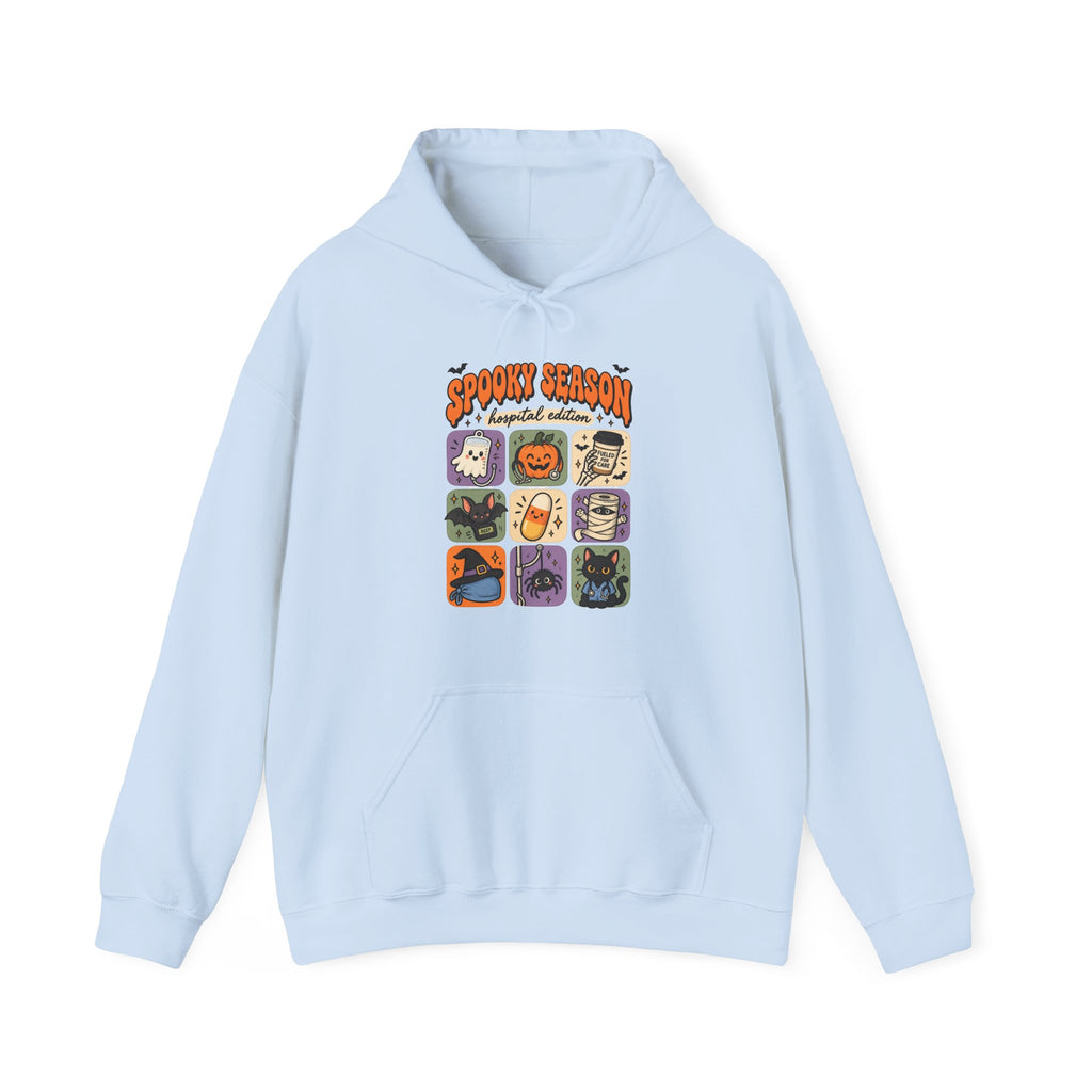 Spooky Season Hospital Edition Hoodie in Light Blue