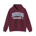 Physician Associate Floral Varsity Hoodie in Maroon
