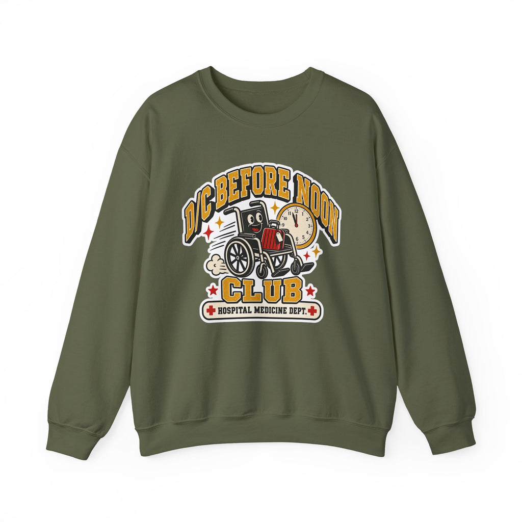 D/C Before Noon Club Sweatshirt in Military Green