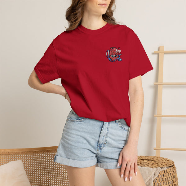 Cute Anatomical Heart Doctor Comfort Colors T-Shirt | Cardiology Nurse Gift