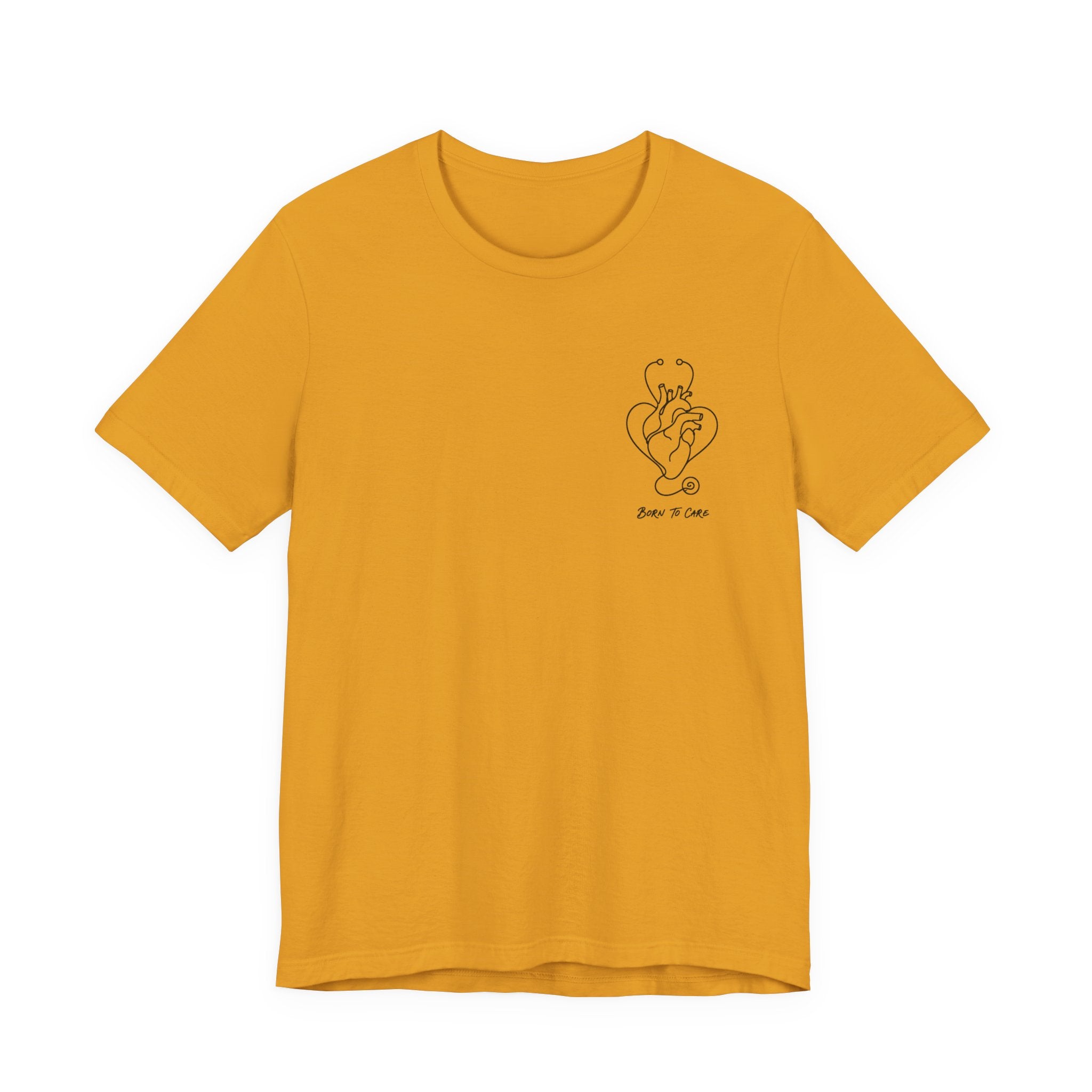 Born to Care Nurse Heart Stethoscope T-Shirt | Nurse Gift