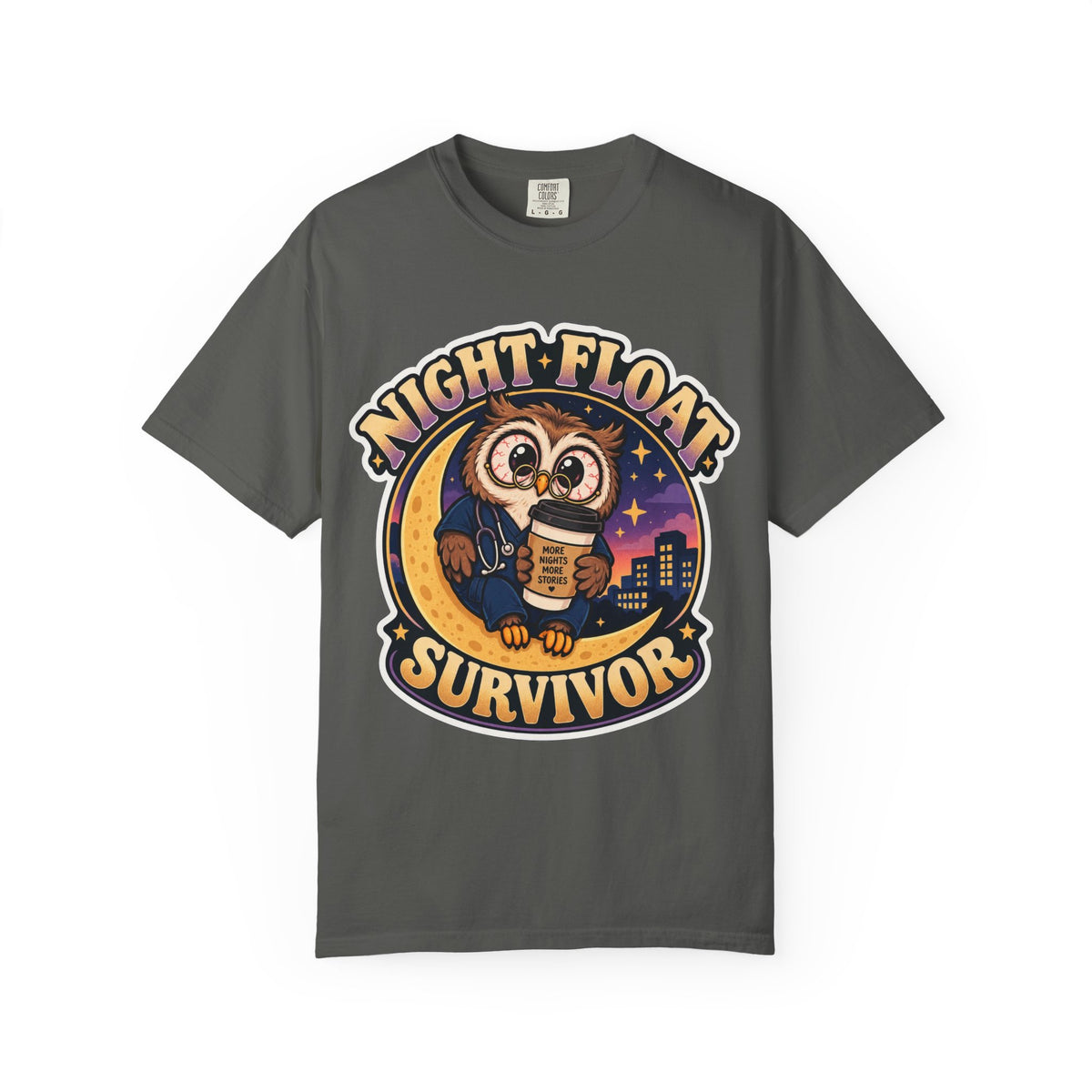 Night Float Survivor Shirt in Pepper