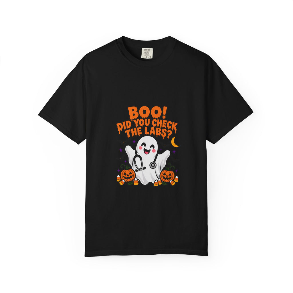 Boo! Did You Check the Labs? Shirt in Black
