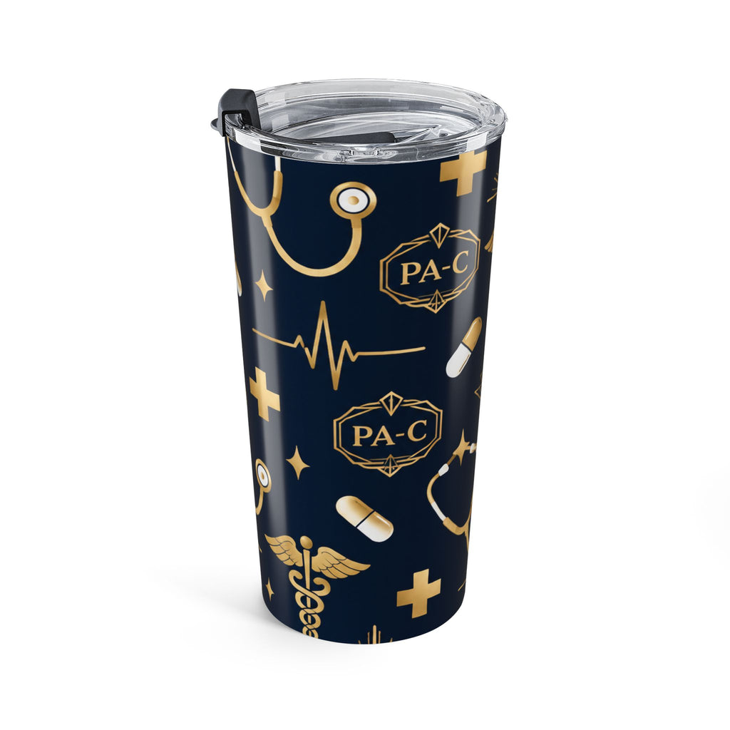 PA-C Stethoscope and Caduceus Tumbler