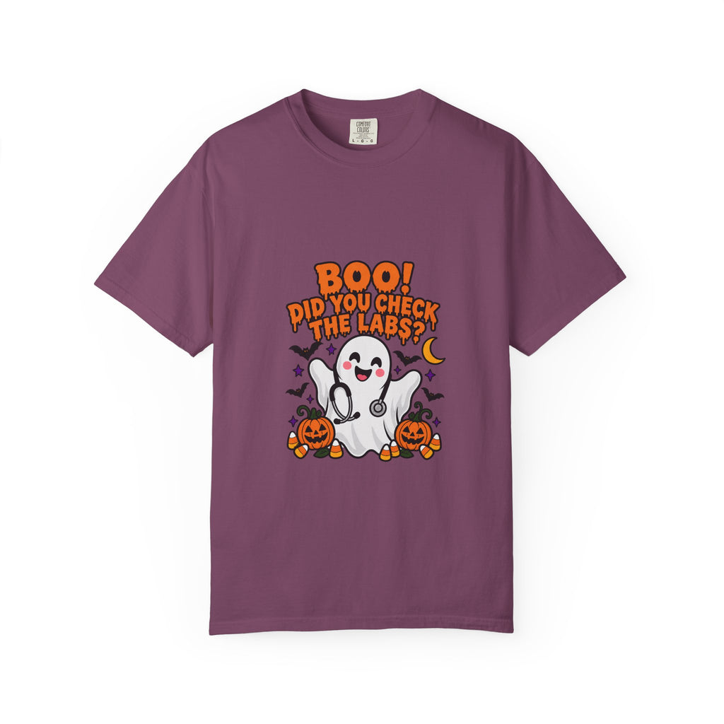 Boo! Did You Check the Labs? Shirt in Berry