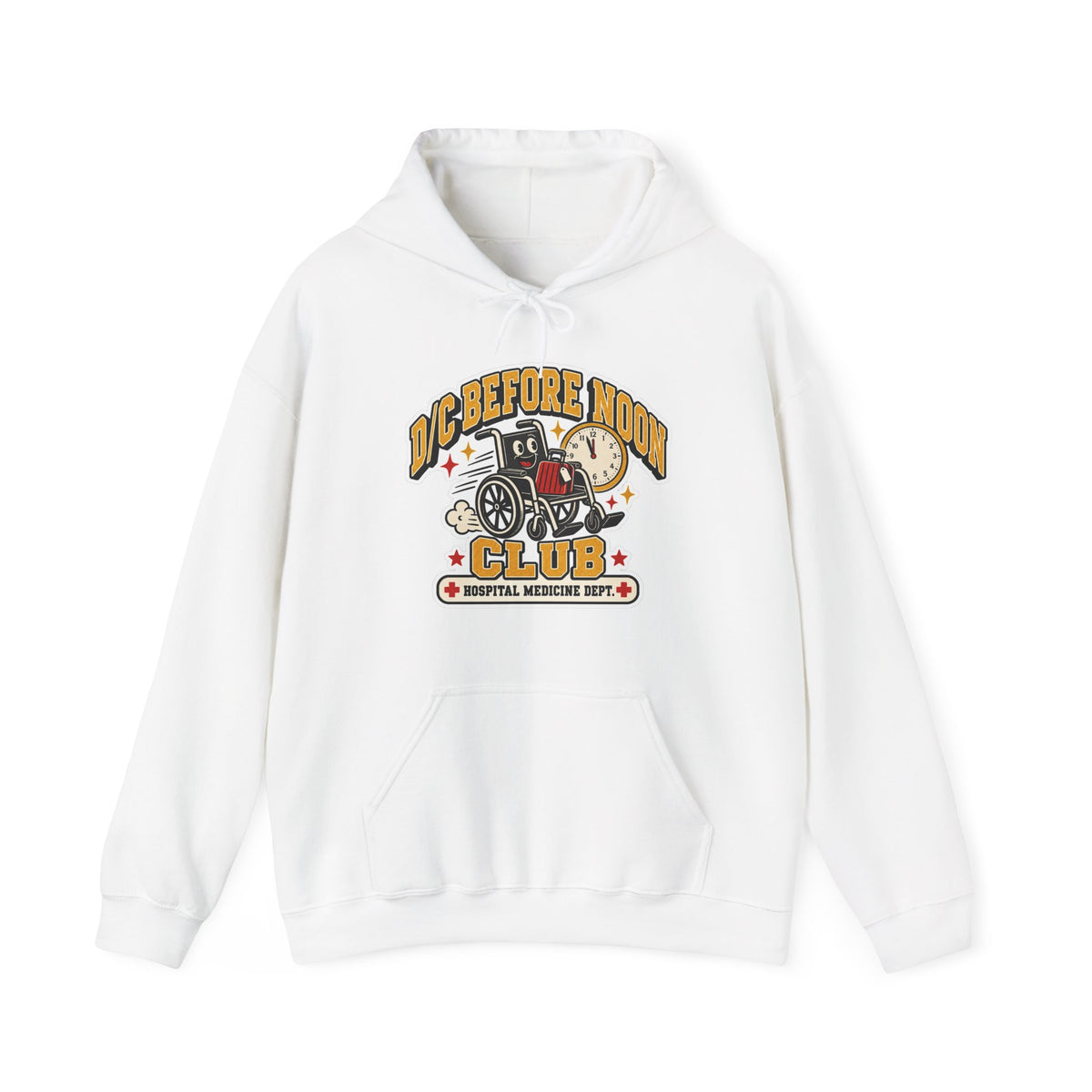 D/C Before Noon Club Hoodie in White
