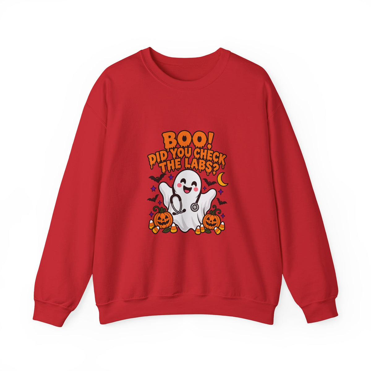 Boo! Did You Check the Labs? Sweatshirt in Red