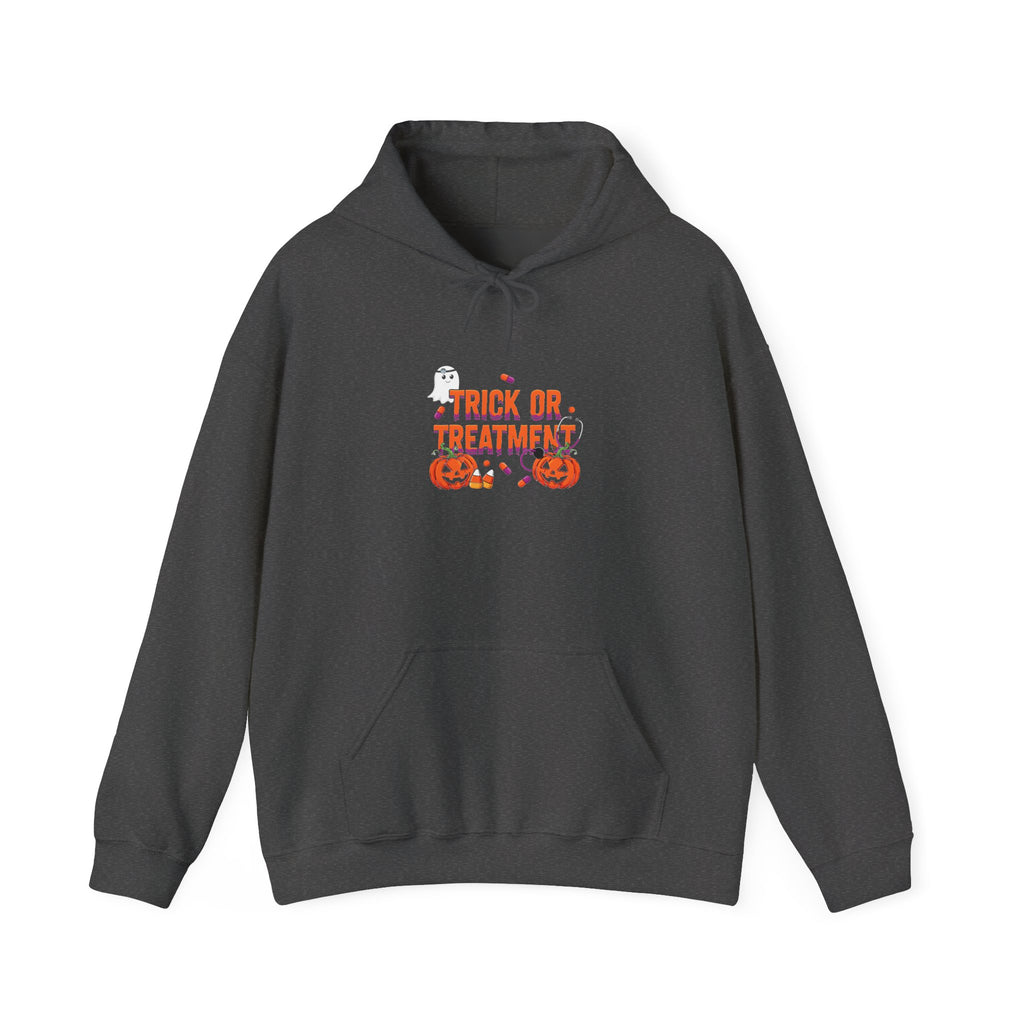 Trick or Treatment Hoodie in Dark Heather