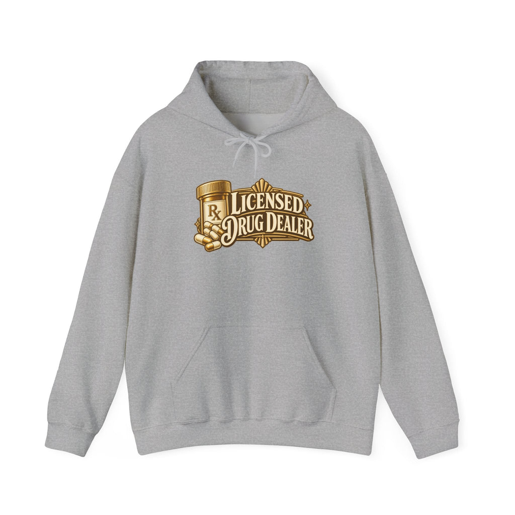 Licensed Drug Dealer Hoodie in Sport Grey