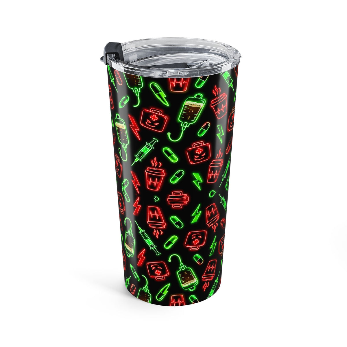 Neon Espresso Pattern Tumbler