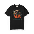 Floral Medical Assistant MA Comfort Colors 1717 tee in Black