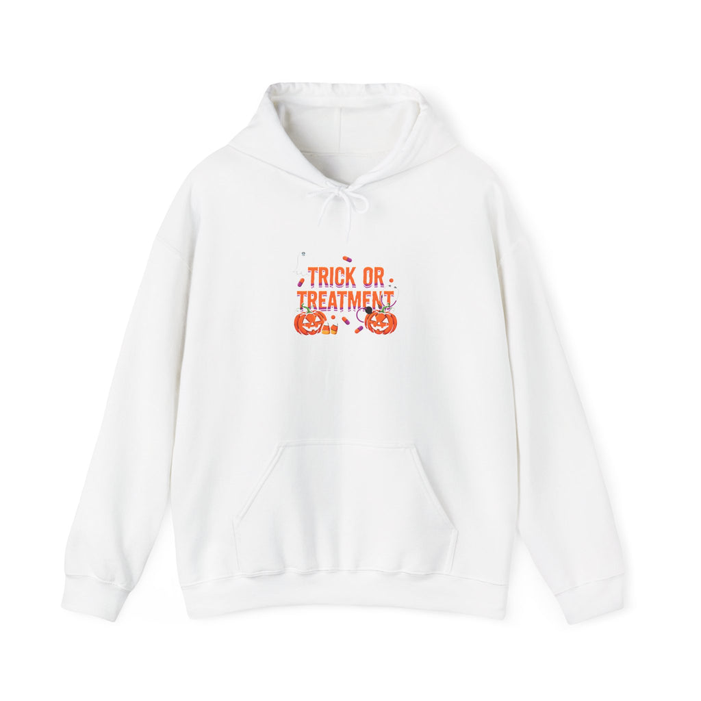 Trick or Treatment Hoodie in White