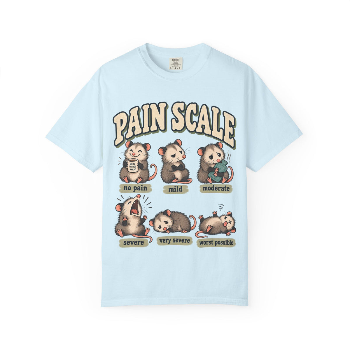 Pain Scale Opossum Shirt in Chambray
