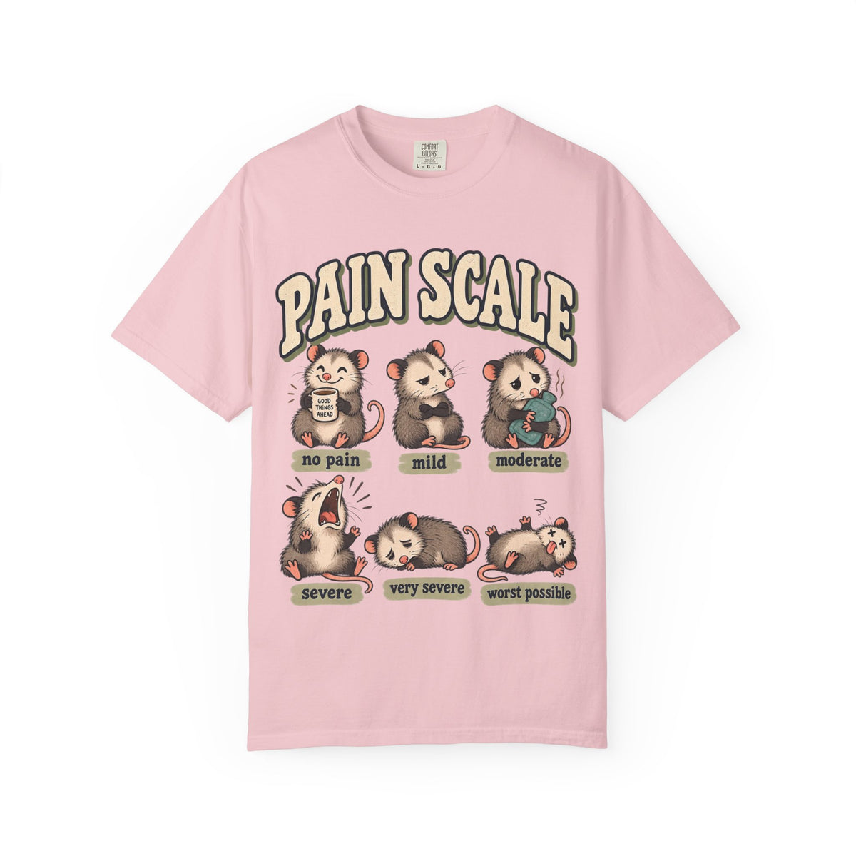 Pain Scale Opossum Shirt in Blossom