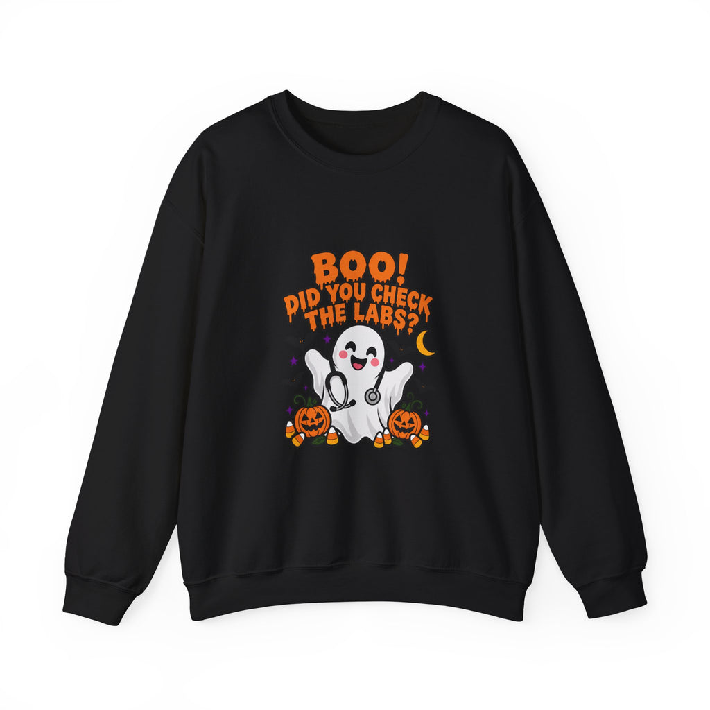 Boo! Did You Check the Labs? Sweatshirt in Black