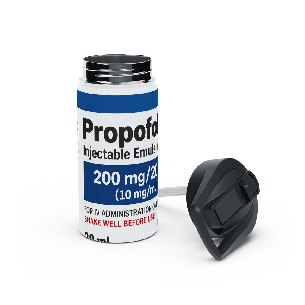 Propofol Medication Label Water Bottle