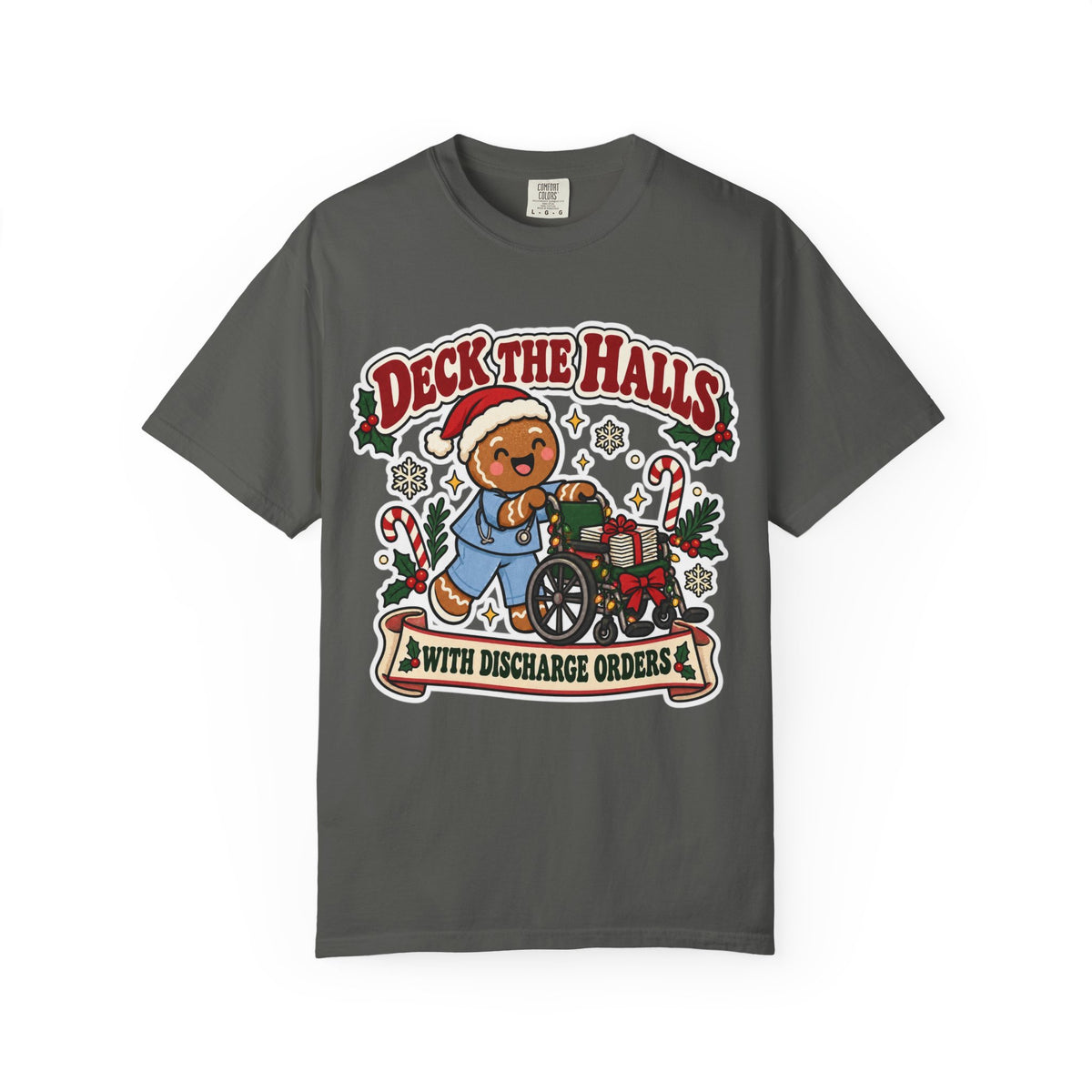 Deck the Halls with Discharge Orders Shirt in Pepper