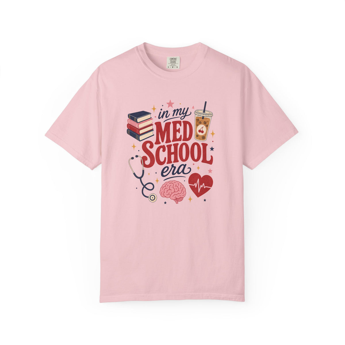 In My Med School Era Comfort Colors 1717 tee in Blossom