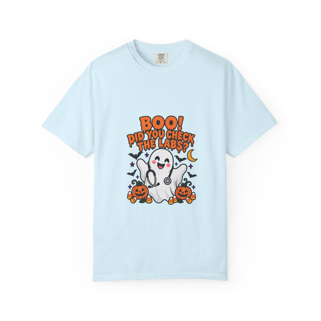 Boo! Did You Check the Labs? Shirt in Chambray