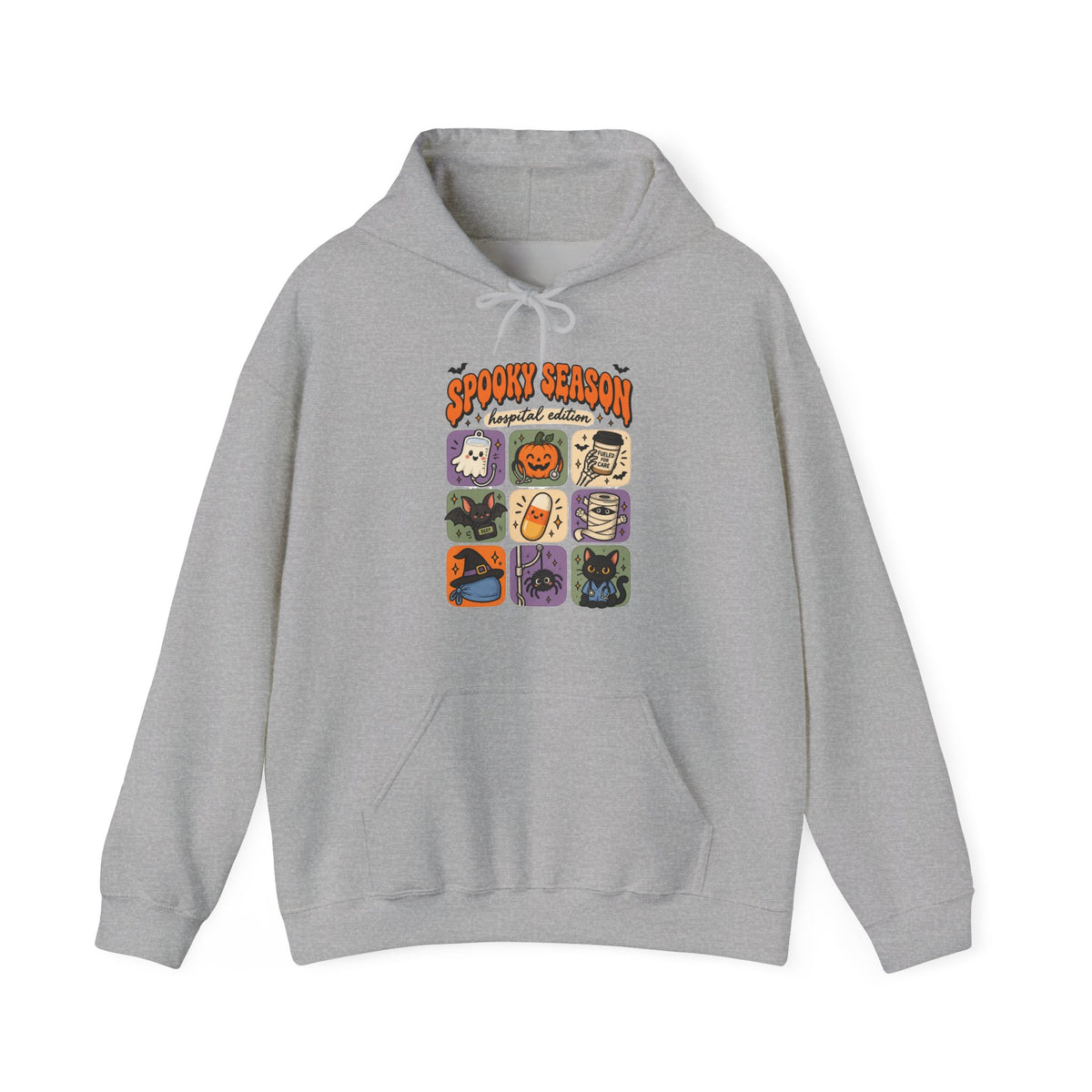 Spooky Season Hospital Edition Hoodie in Sport Grey