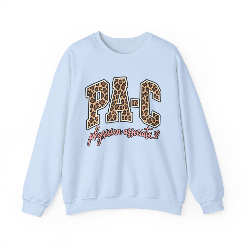 PA-C Leopard Sweatshirt in Light Blue