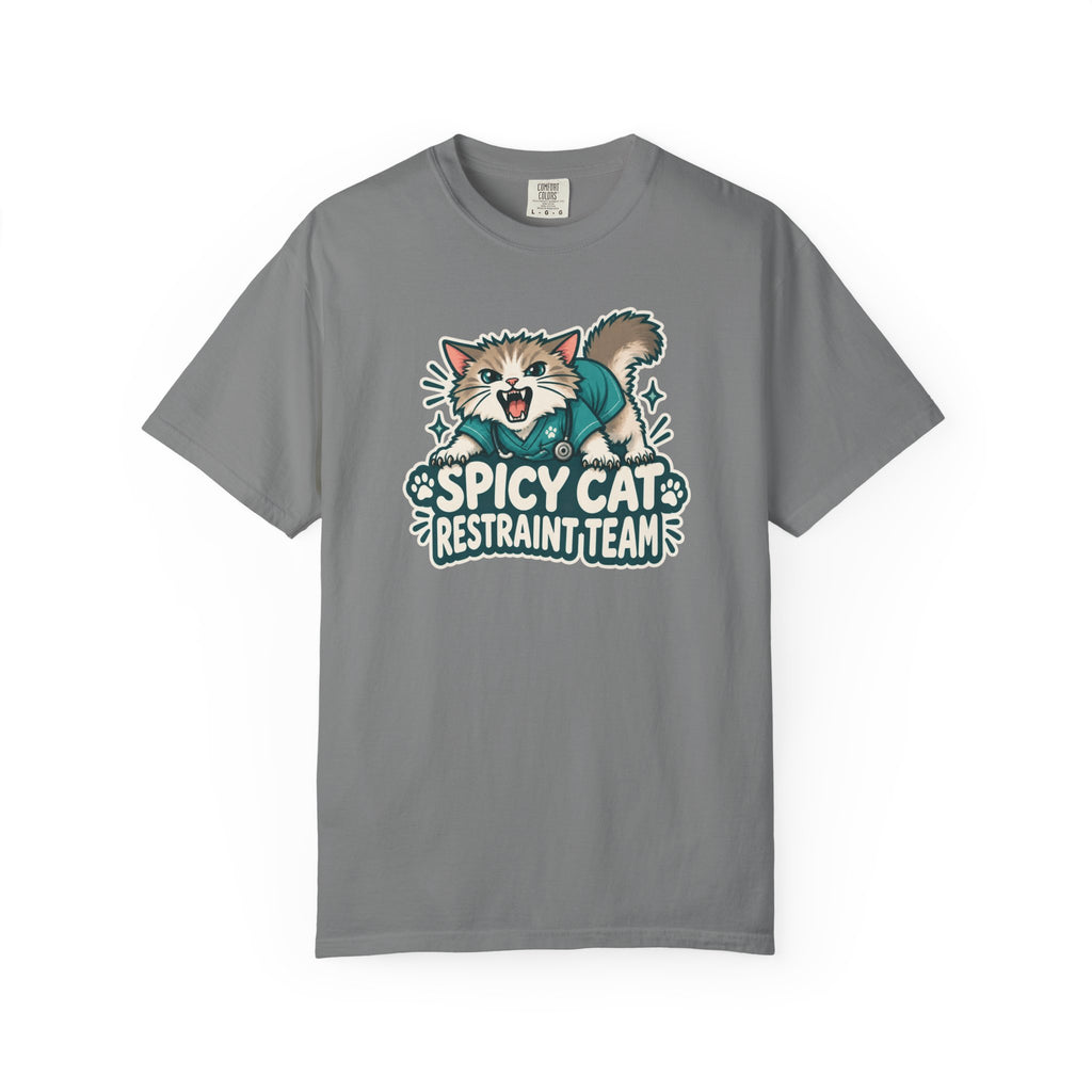 Spicy Cat Restraint Team Shirt in Grey