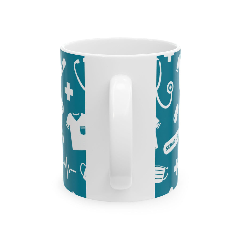 Scrub Life Medical Pattern Mug