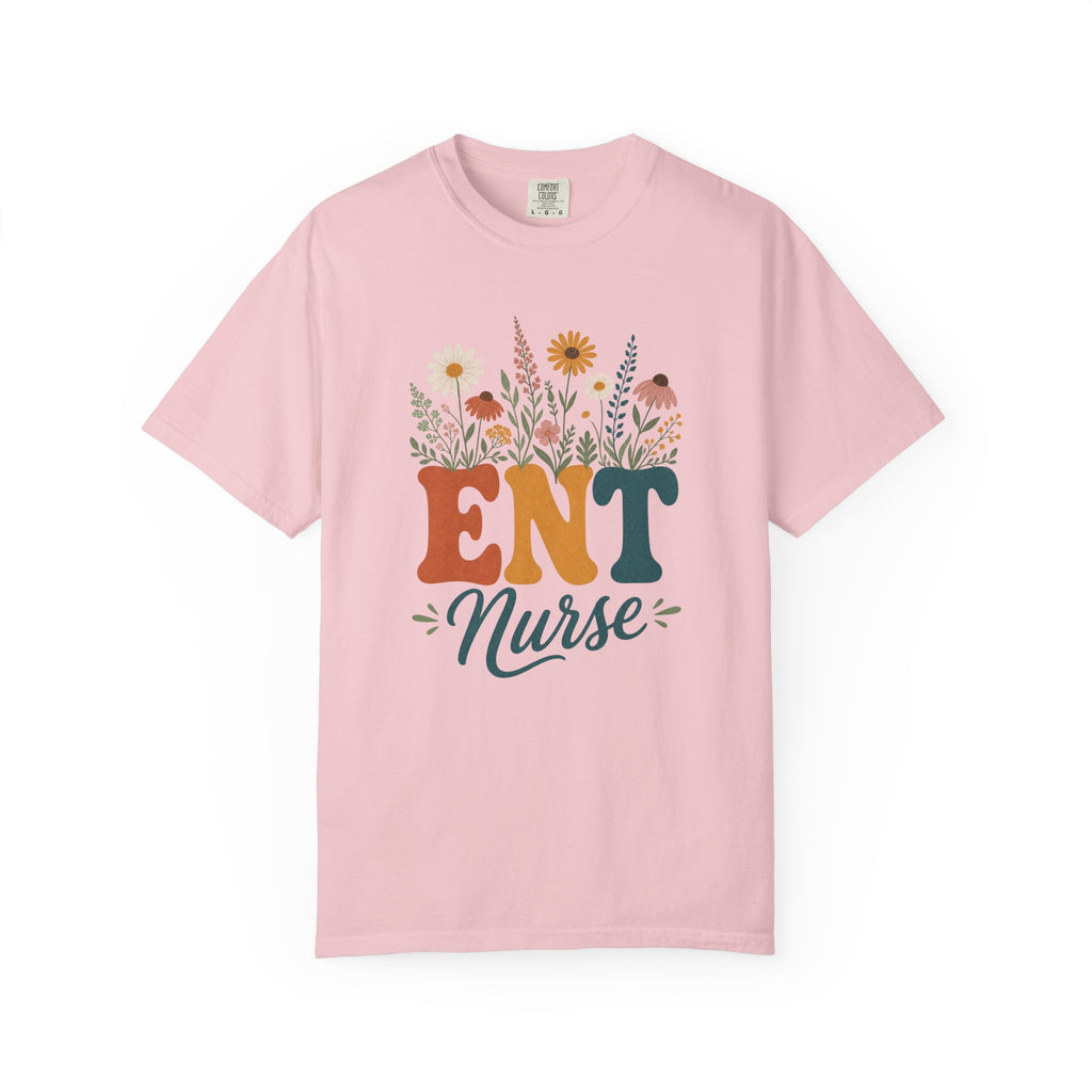 Wildflower ENT Nurse Comfort Colors 1717 tee in Blossom