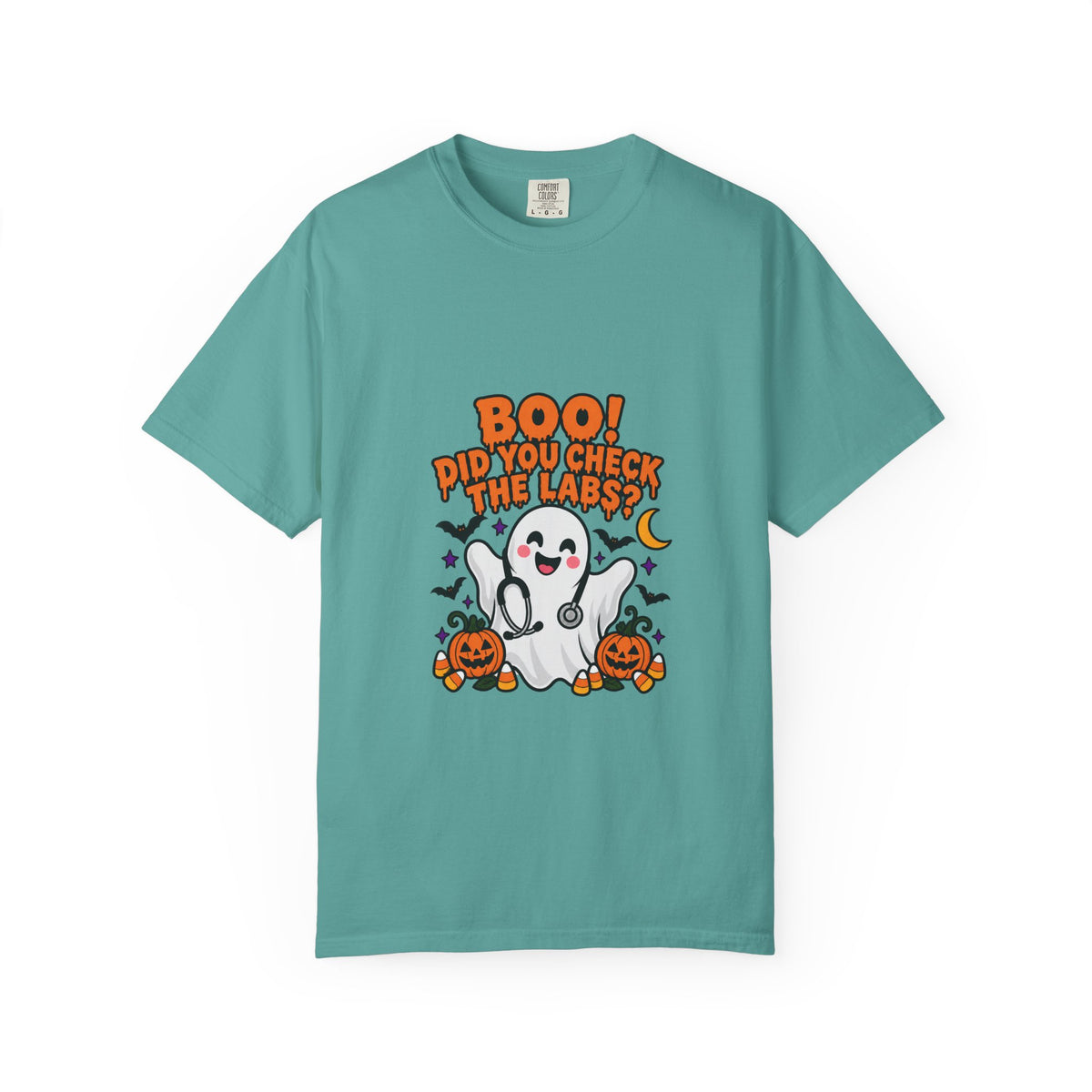 Boo! Did You Check the Labs? Shirt in Seafoam
