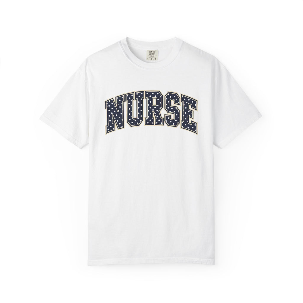 Nurse Varsity Shirt in White