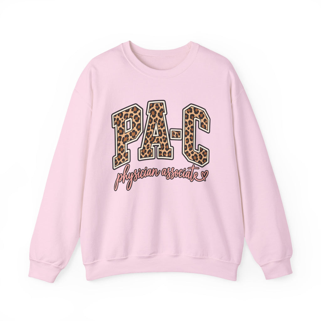 PA-C Leopard Sweatshirt in Light Pink