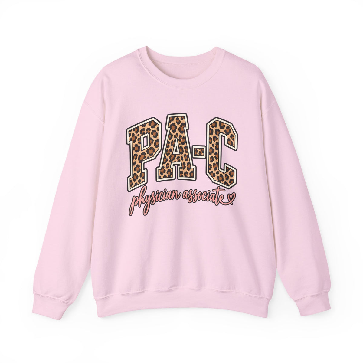 PA-C Leopard Sweatshirt in Light Pink
