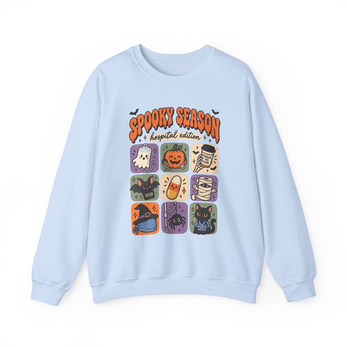 Spooky Season Hospital Edition Sweatshirt in Light Blue