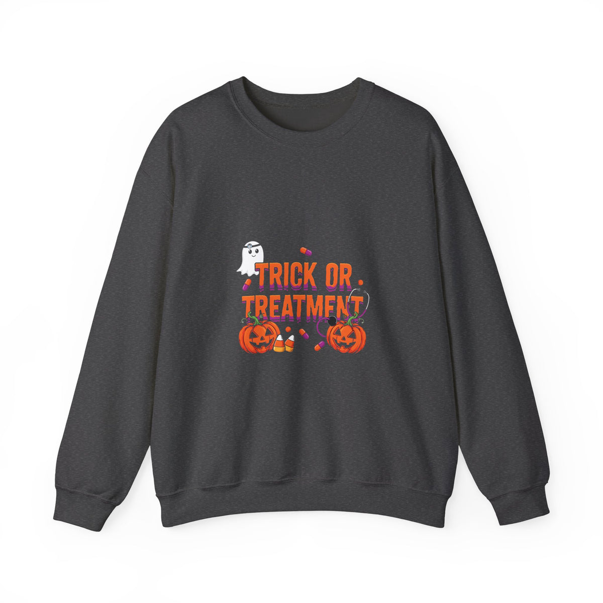 Trick or Treatment Sweatshirt in Dark Heather