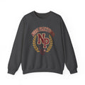 Dark Heather Nurse Practitioner NP Gildan 18000 sweatshirt, native front product view