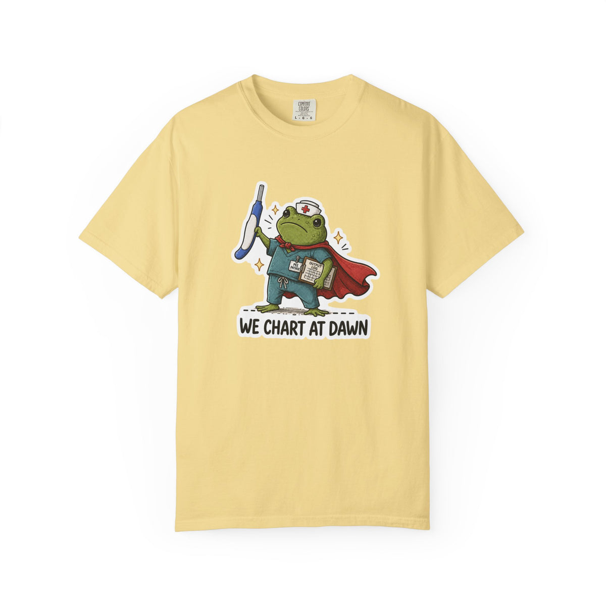 We Chart at Dawn Frog Shirt in Butter