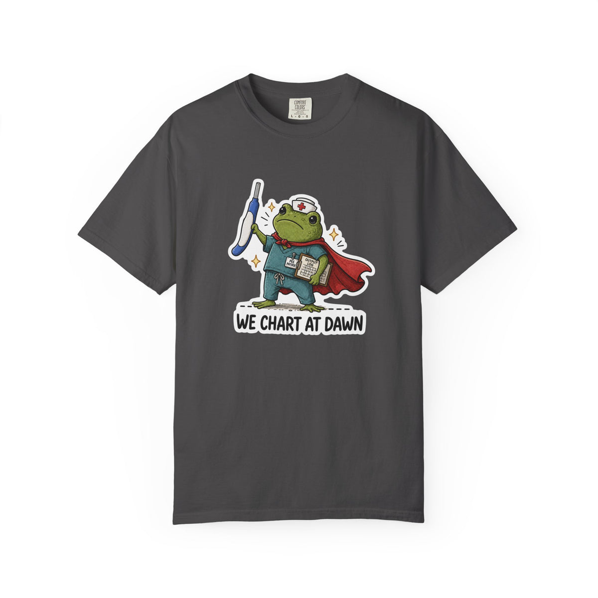 We Chart at Dawn Frog Shirt in Graphite