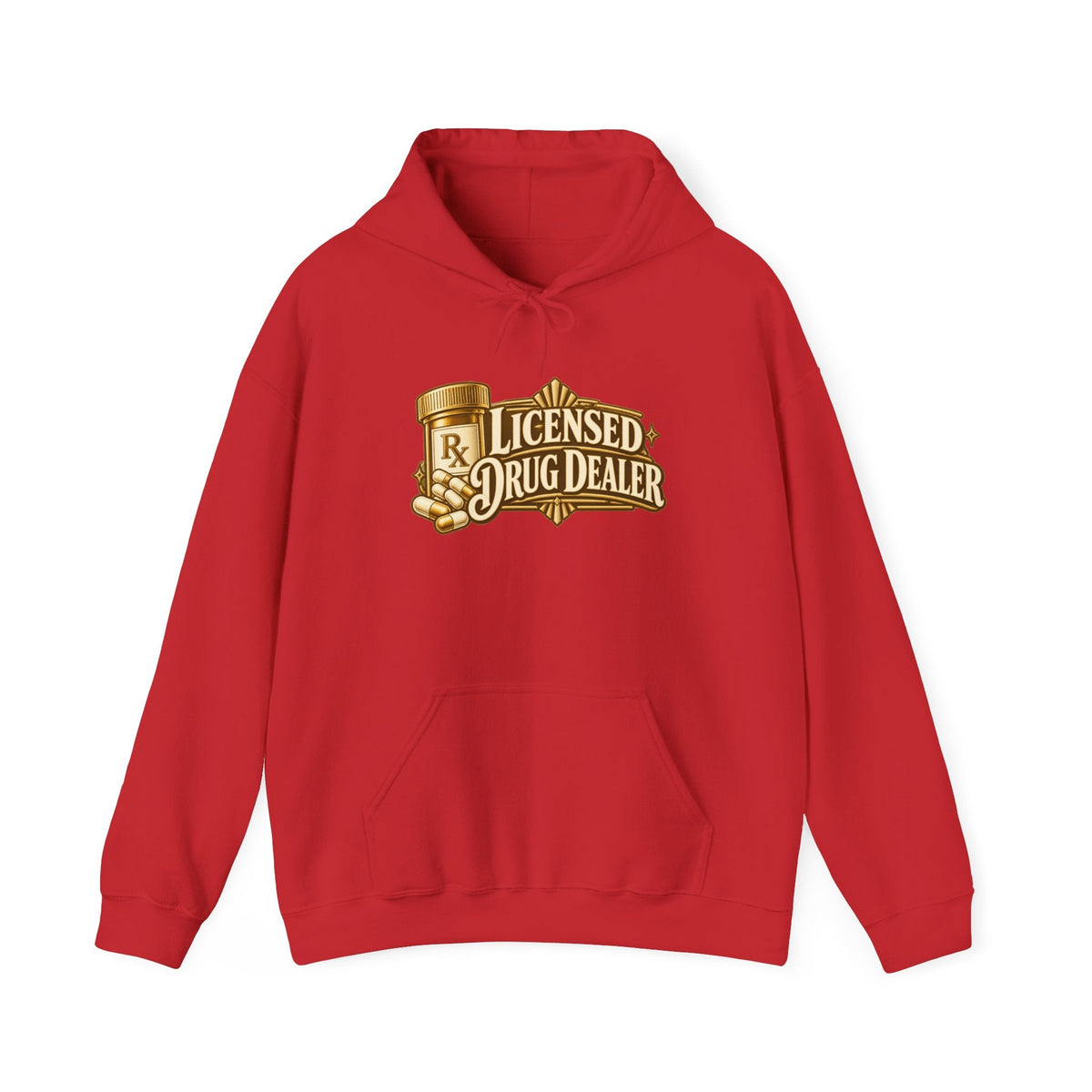 Licensed Drug Dealer Hoodie in Red